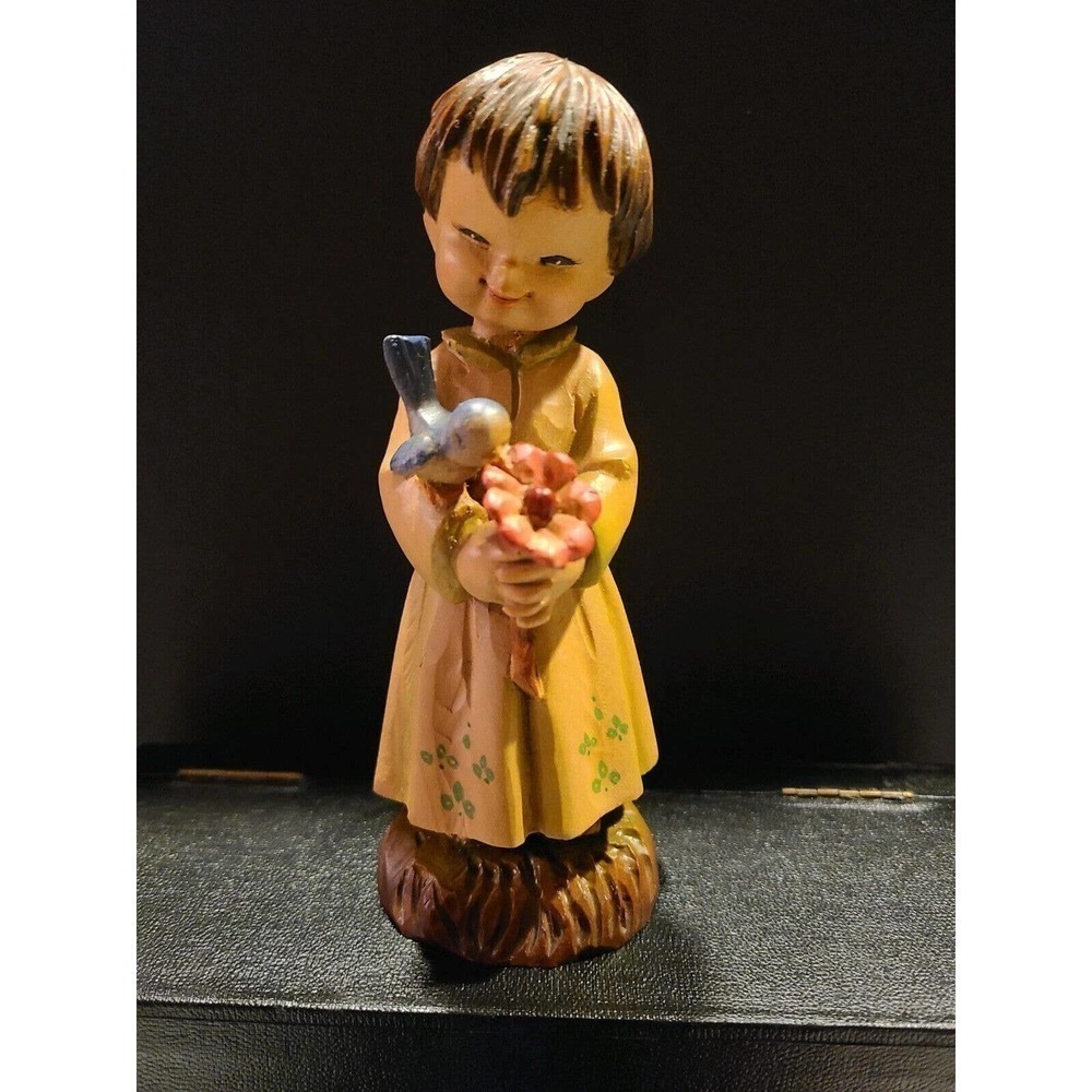 ANRI Ferrandiz 6" Wood Carved Figurine First Blossom #14#12